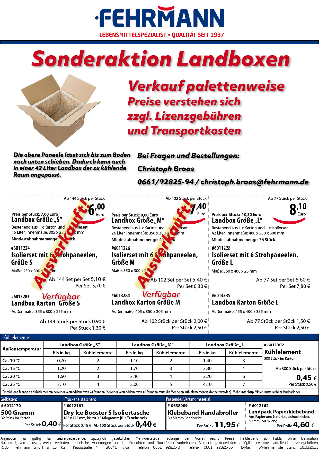 Sonderaktion Landbox
